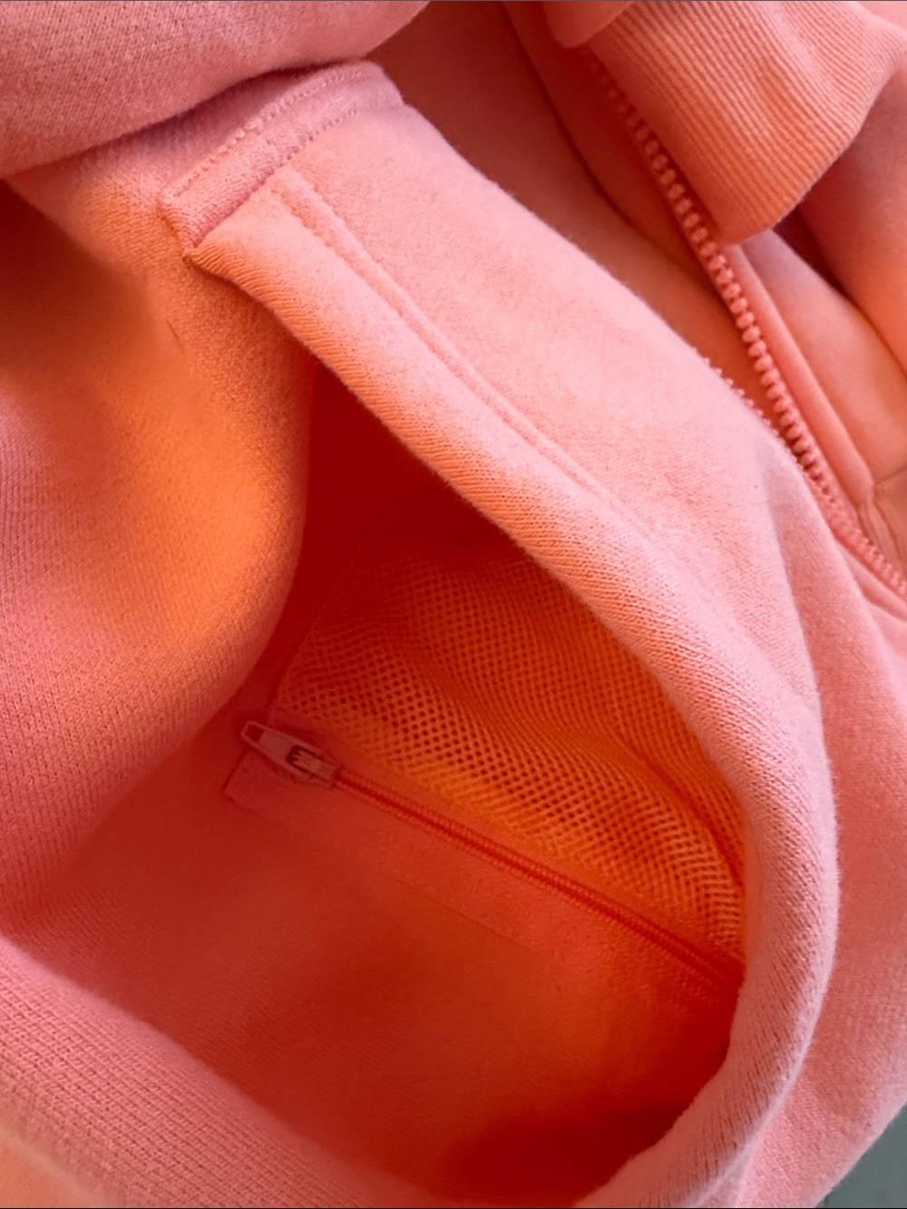 Women's Coral Zip-Up Hoodie - Picture 6 of 12